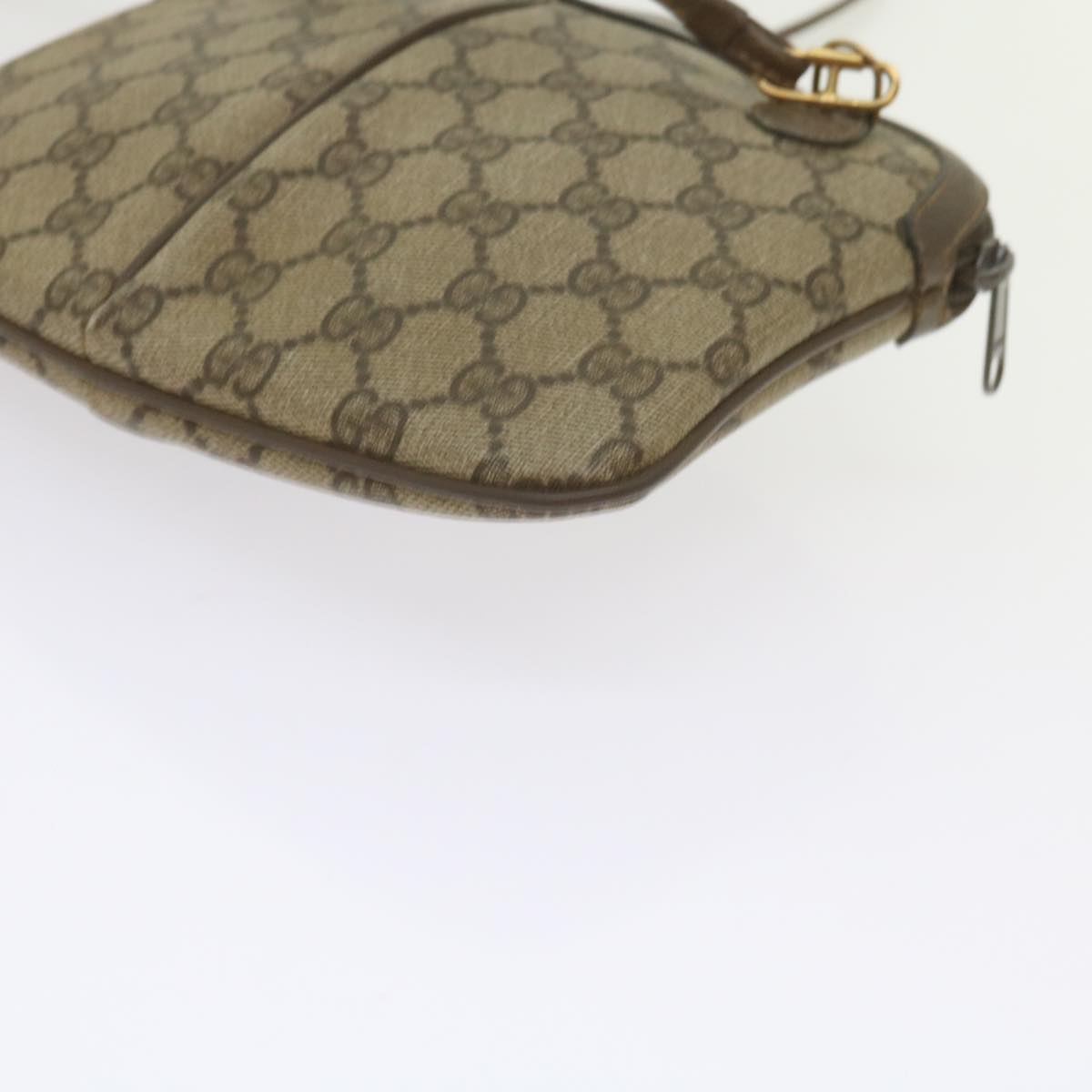 GUCCI GG Supreme Web Sherry Line Shoulder Bag Beige Red 904 02 047 bs10393