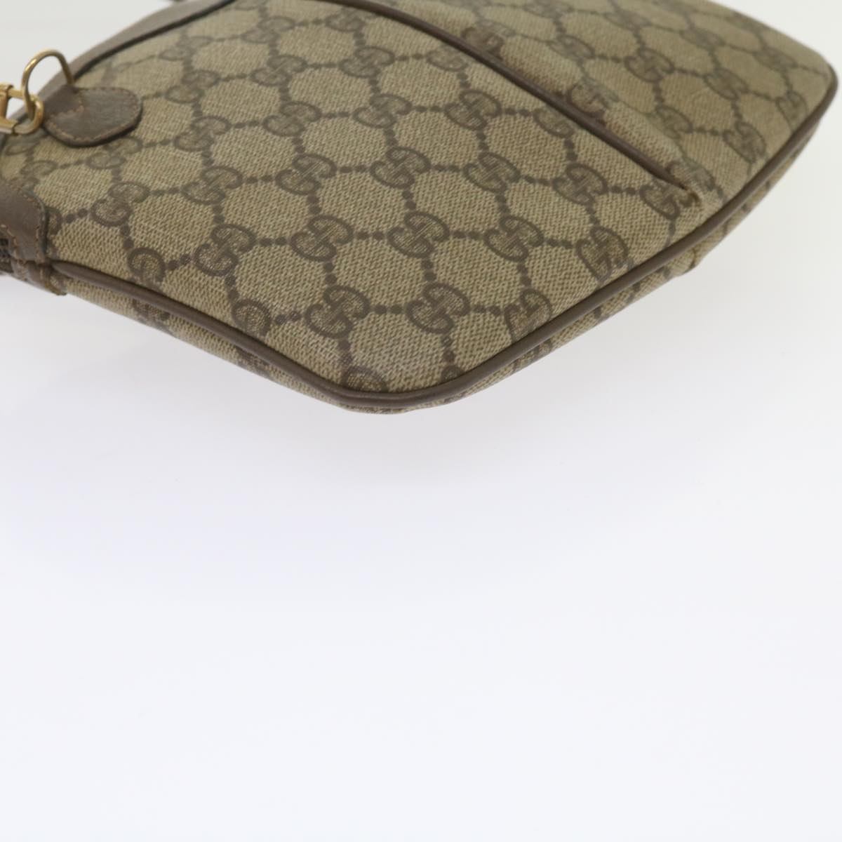 GUCCI GG Supreme Web Sherry Line Shoulder Bag Beige Red 904 02 047 bs10393