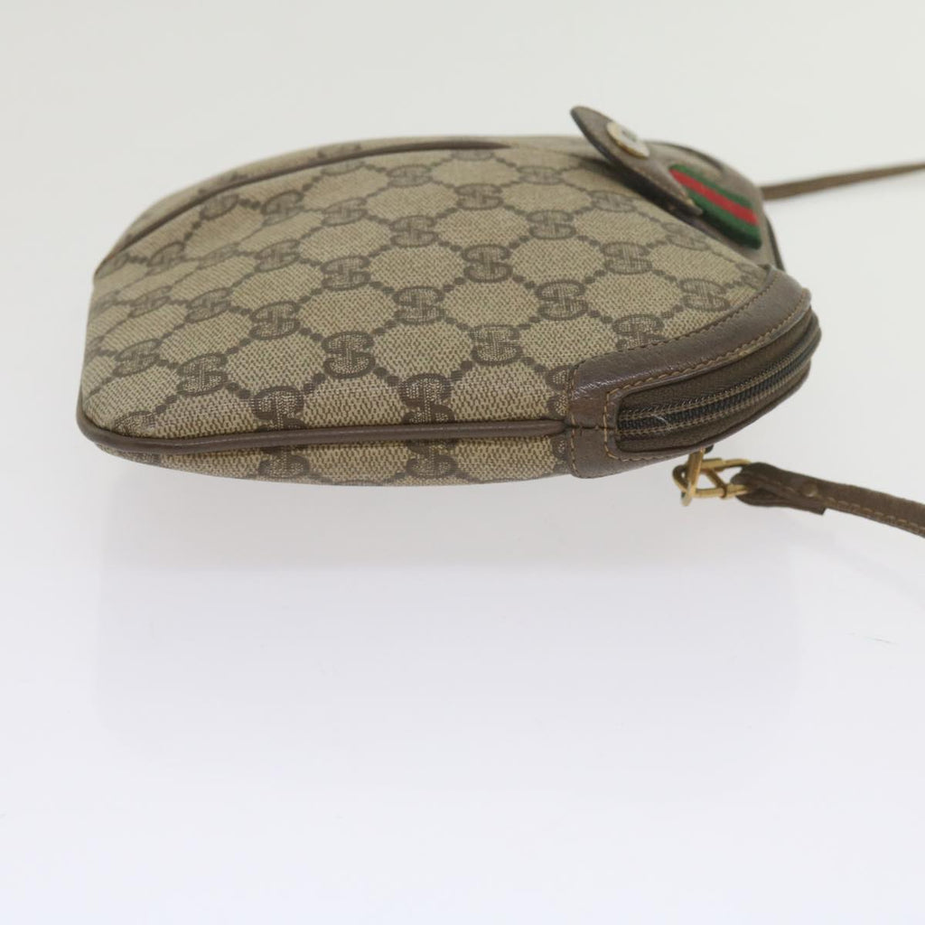 GUCCI GG Supreme Web Sherry Line Shoulder Bag Beige Red 904 02 047 bs10393