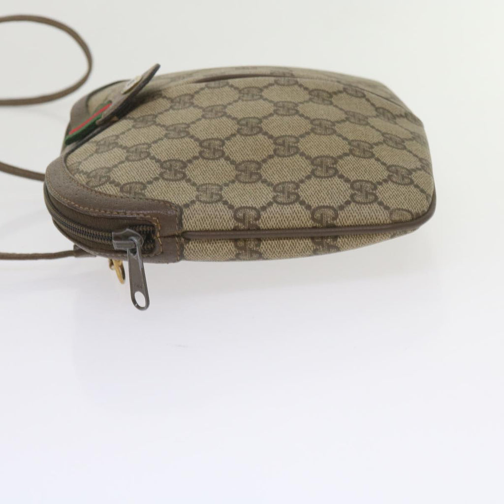 GUCCI GG Supreme Web Sherry Line Shoulder Bag Beige Red 904 02 047 bs10393