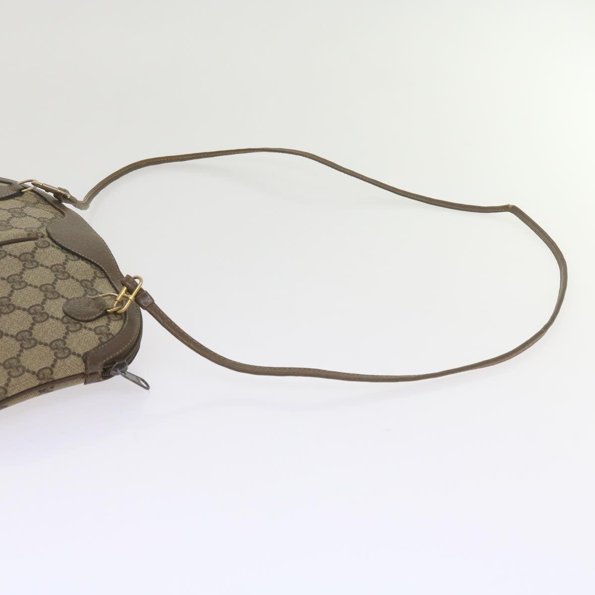 GUCCI GG Supreme Web Sherry Line Shoulder Bag Beige Red 904 02 047 bs10393