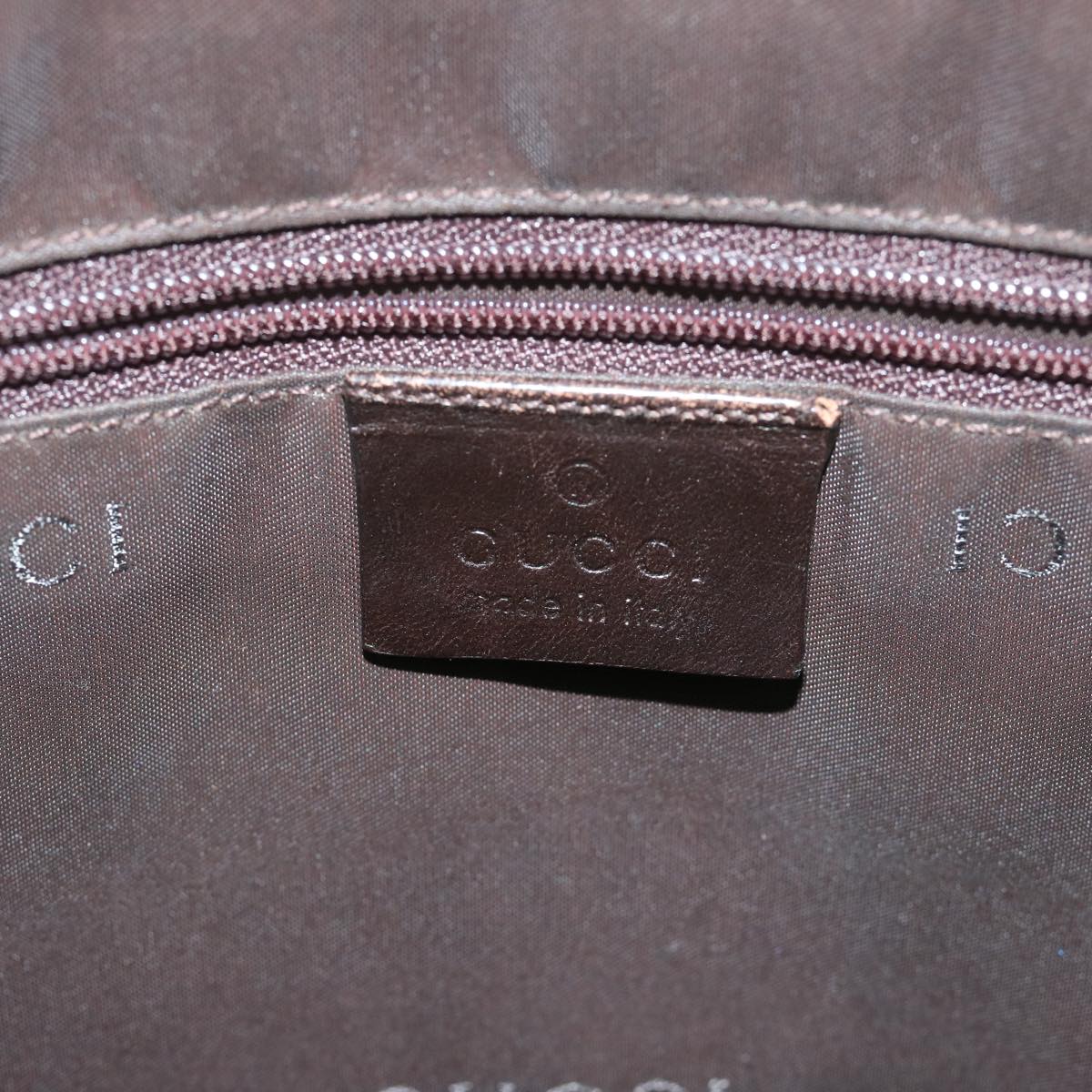 GUCCI Shoulder Bag Nylon Brown bs10421