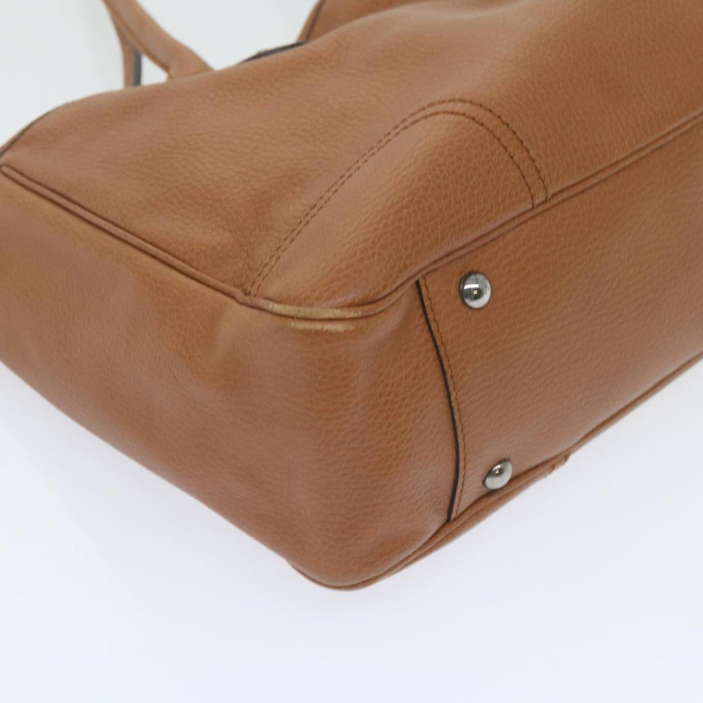 GUCCI Web Sherry Line Shoulder Bag Leather Brown Red Green 293592 bs10422