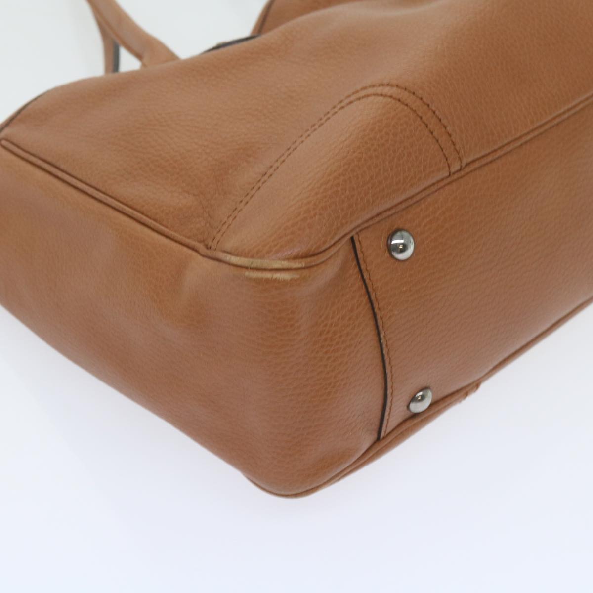 GUCCI Web Sherry Line Shoulder Bag Leather Brown Red Green 293592 bs10422