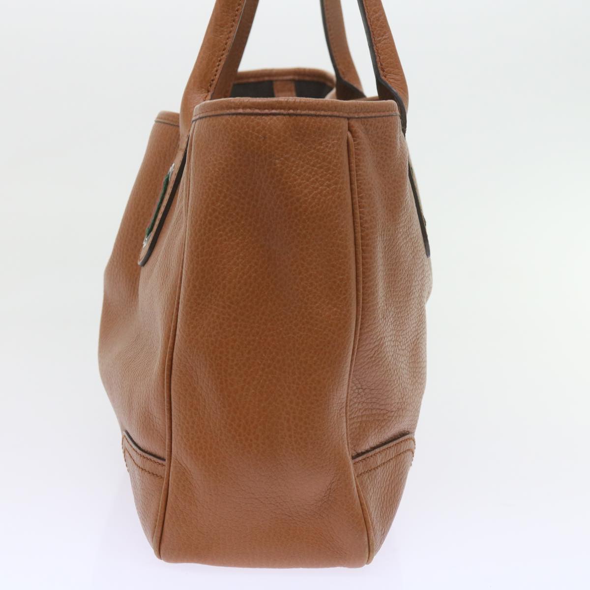 GUCCI Web Sherry Line Shoulder Bag Leather Brown Red Green 293592 bs10422