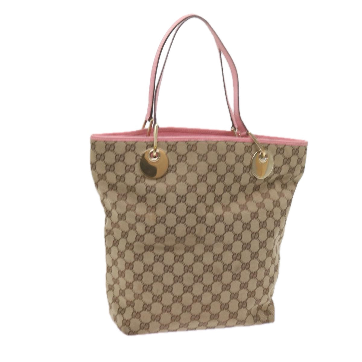 GUCCI GG Canvas Tote Bag Beige 120836 bs10424