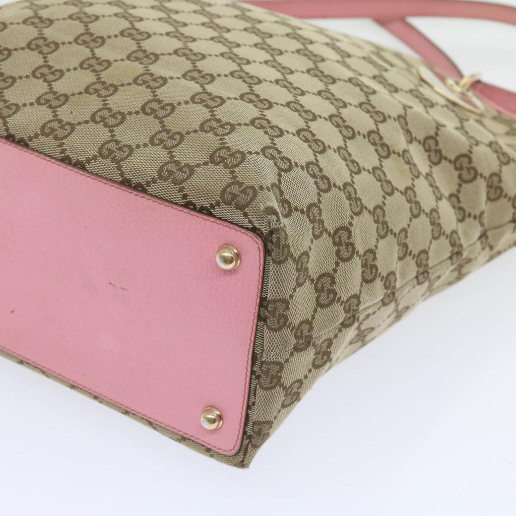 GUCCI GG Canvas Tote Bag Beige 120836 bs10424