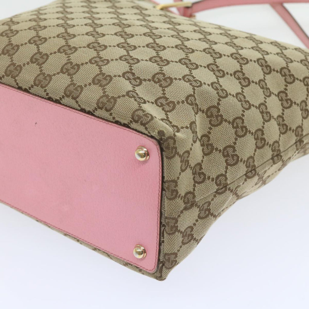 GUCCI GG Canvas Tote Bag Beige 120836 bs10424