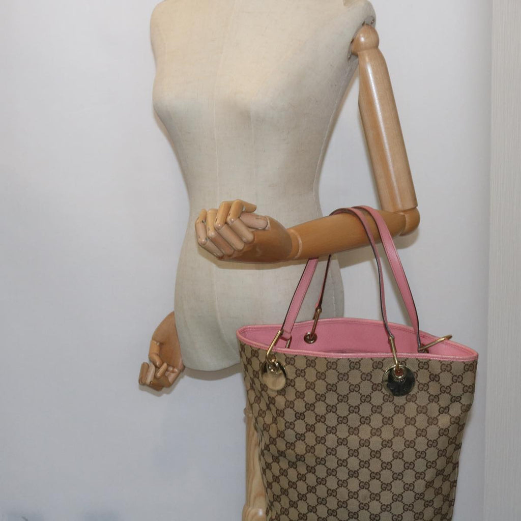 GUCCI GG Canvas Tote Bag Beige 120836 bs10424