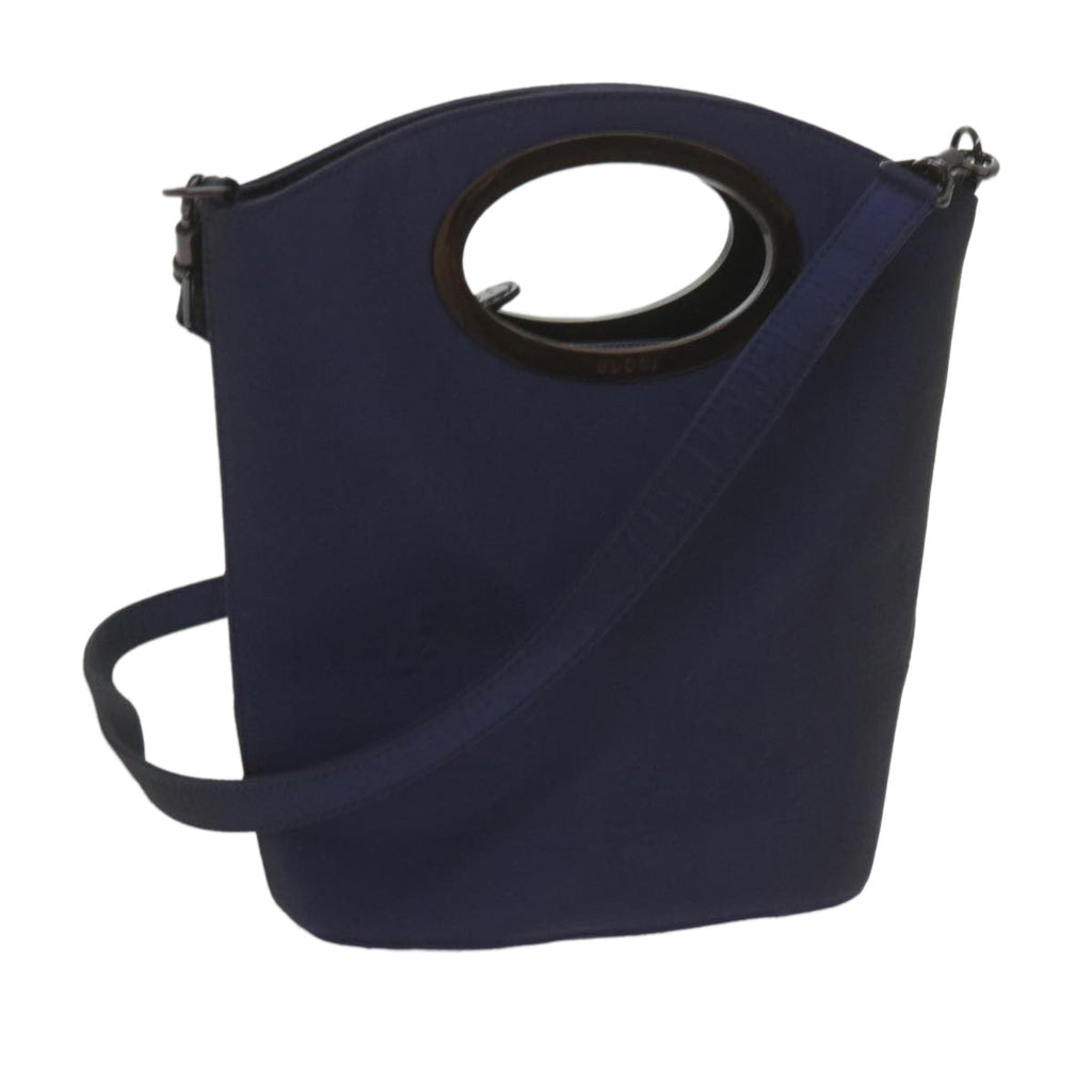 GUCCI Shoulder Bag Nylon Navy 007 1095 bs10425