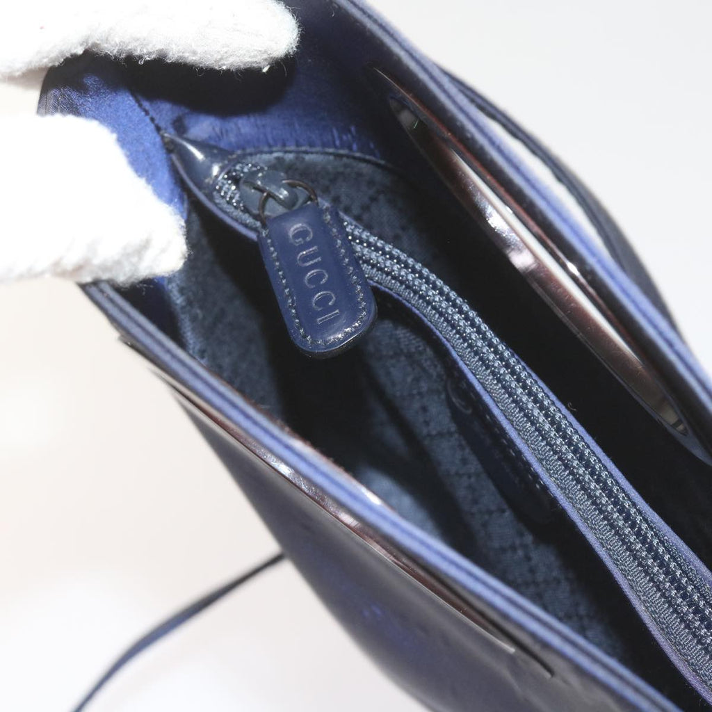 GUCCI Shoulder Bag Nylon Navy 007 1095 bs10425