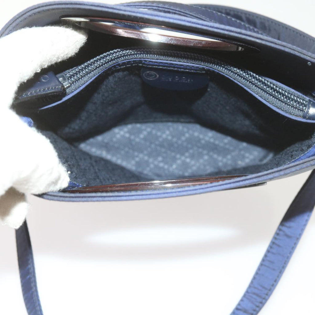 GUCCI Shoulder Bag Nylon Navy 007 1095 bs10425