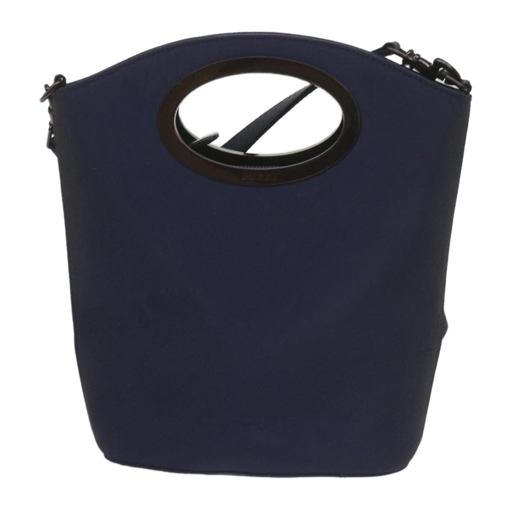 GUCCI Shoulder Bag Nylon Navy 007 1095 bs10425