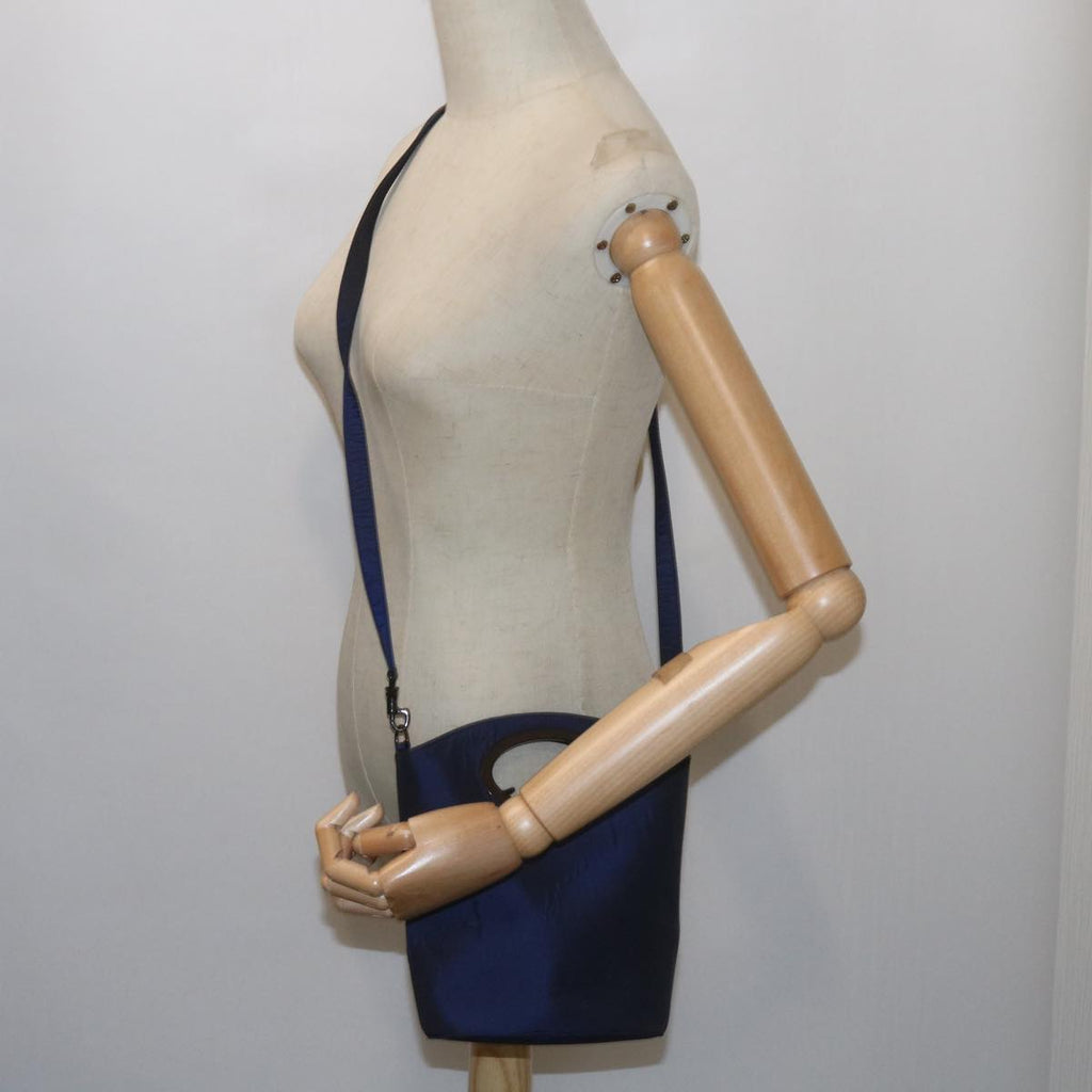 GUCCI Shoulder Bag Nylon Navy 007 1095 bs10425