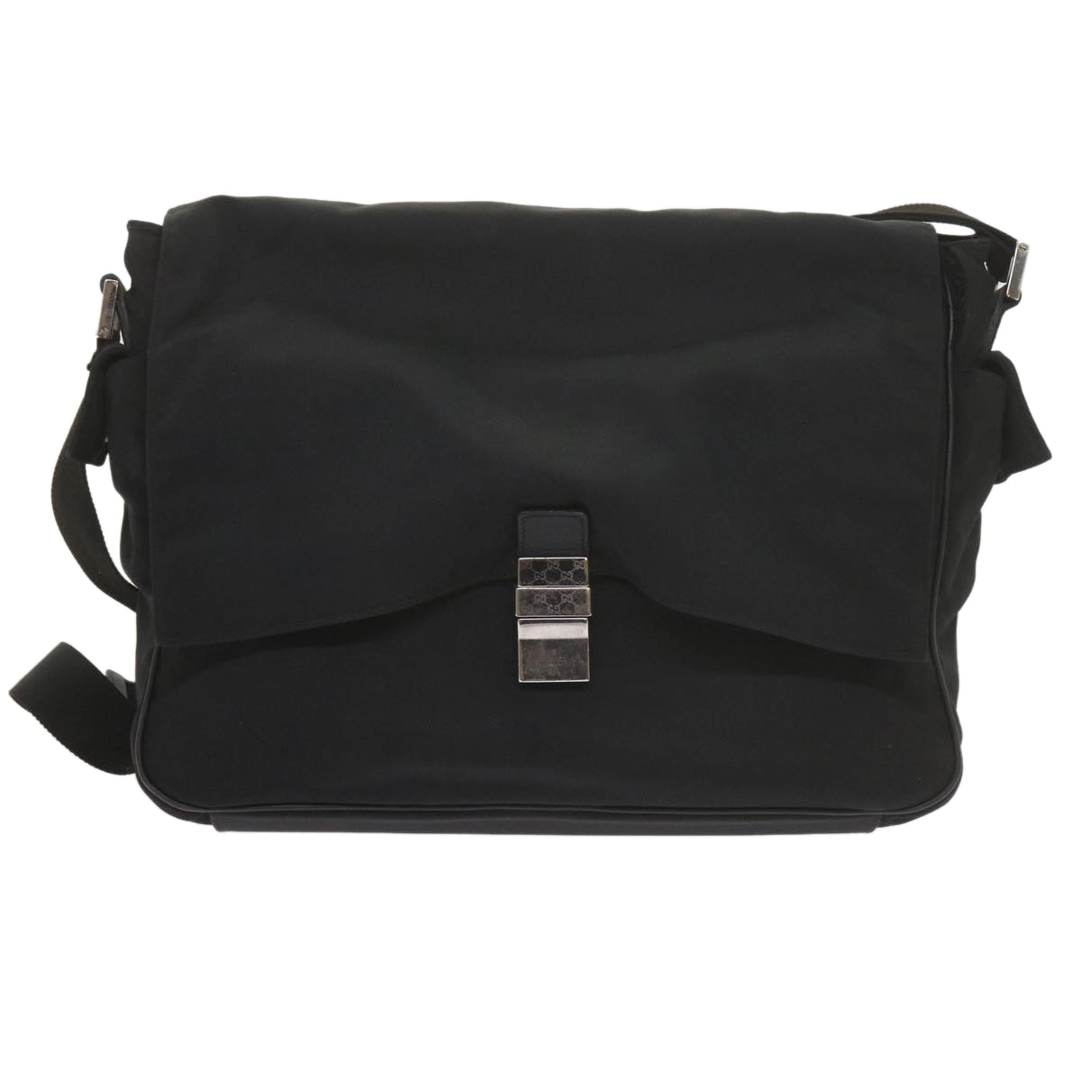 GUCCI Shoulder Bag Nylon Black bs10426