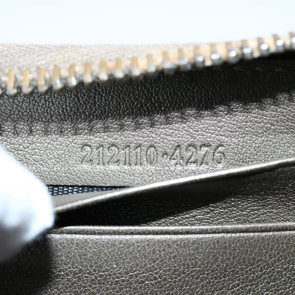 GUCCI GG Canvas Long Wallet Brown 212110 bs10457