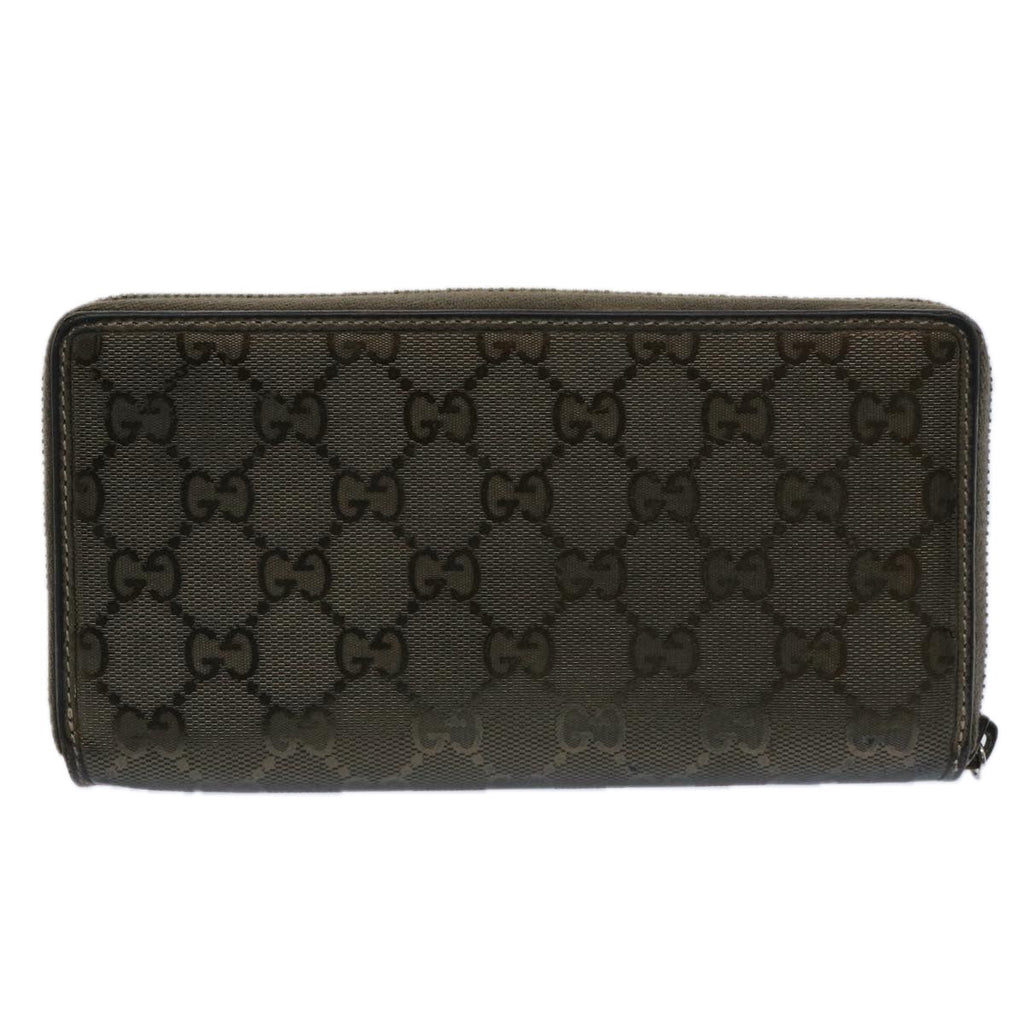 GUCCI GG Canvas Long Wallet Brown 212110 bs10457
