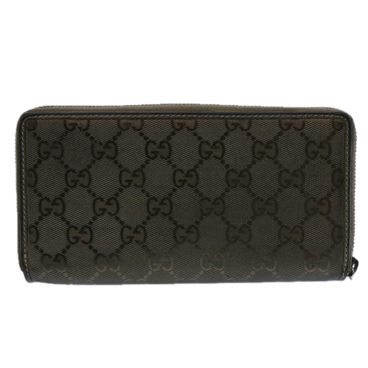 GUCCI GG Canvas Long Wallet Brown 212110 bs10457