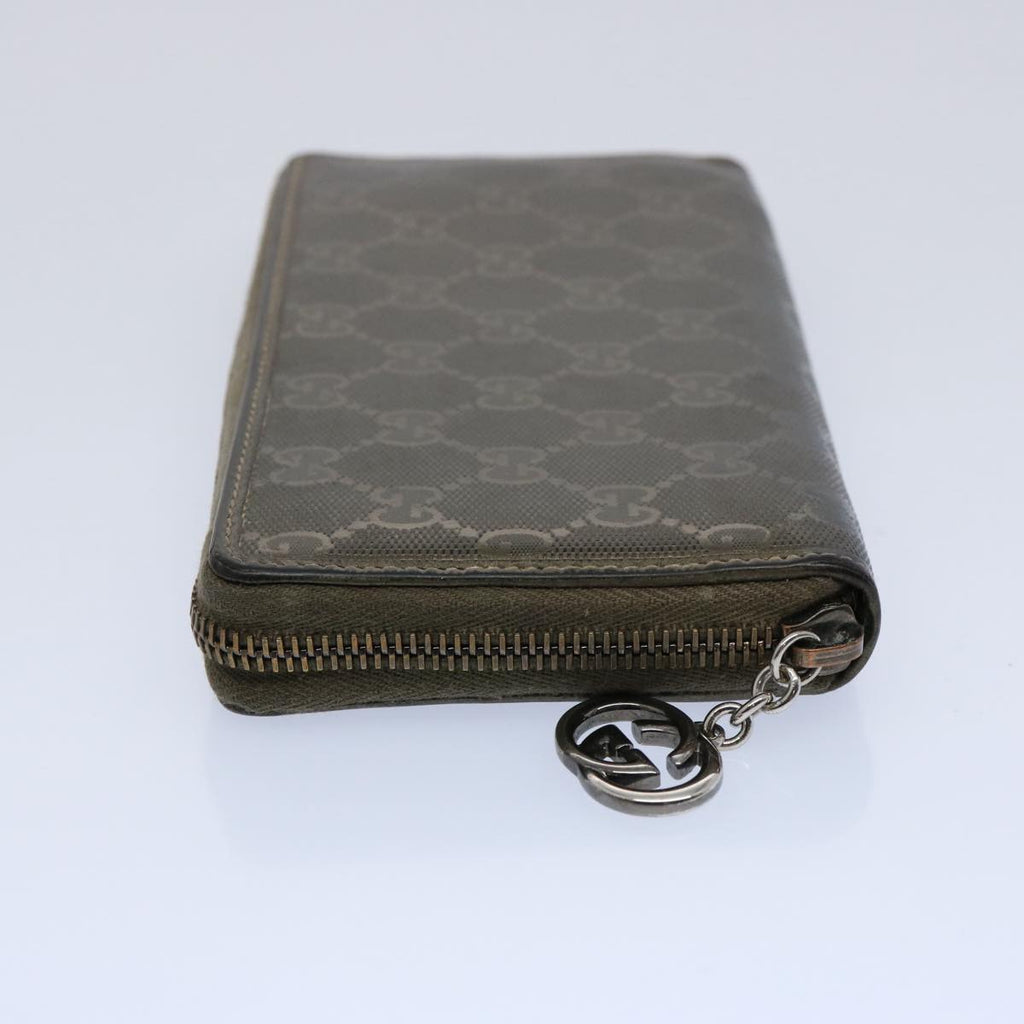 GUCCI GG Canvas Long Wallet Brown 212110 bs10457