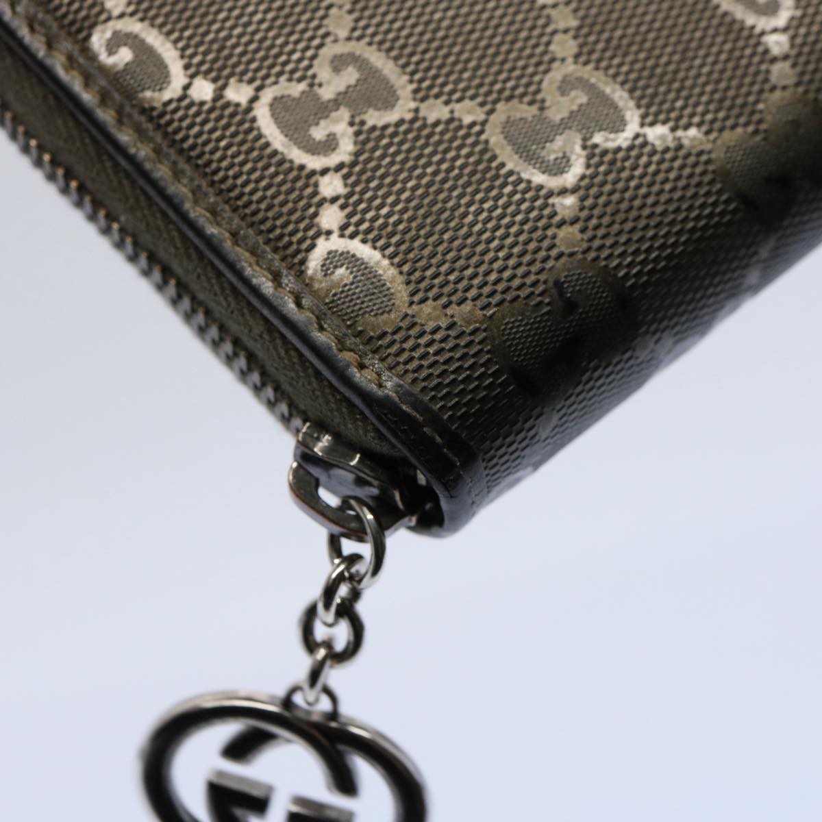 GUCCI GG Canvas Long Wallet Brown 212110 bs10457