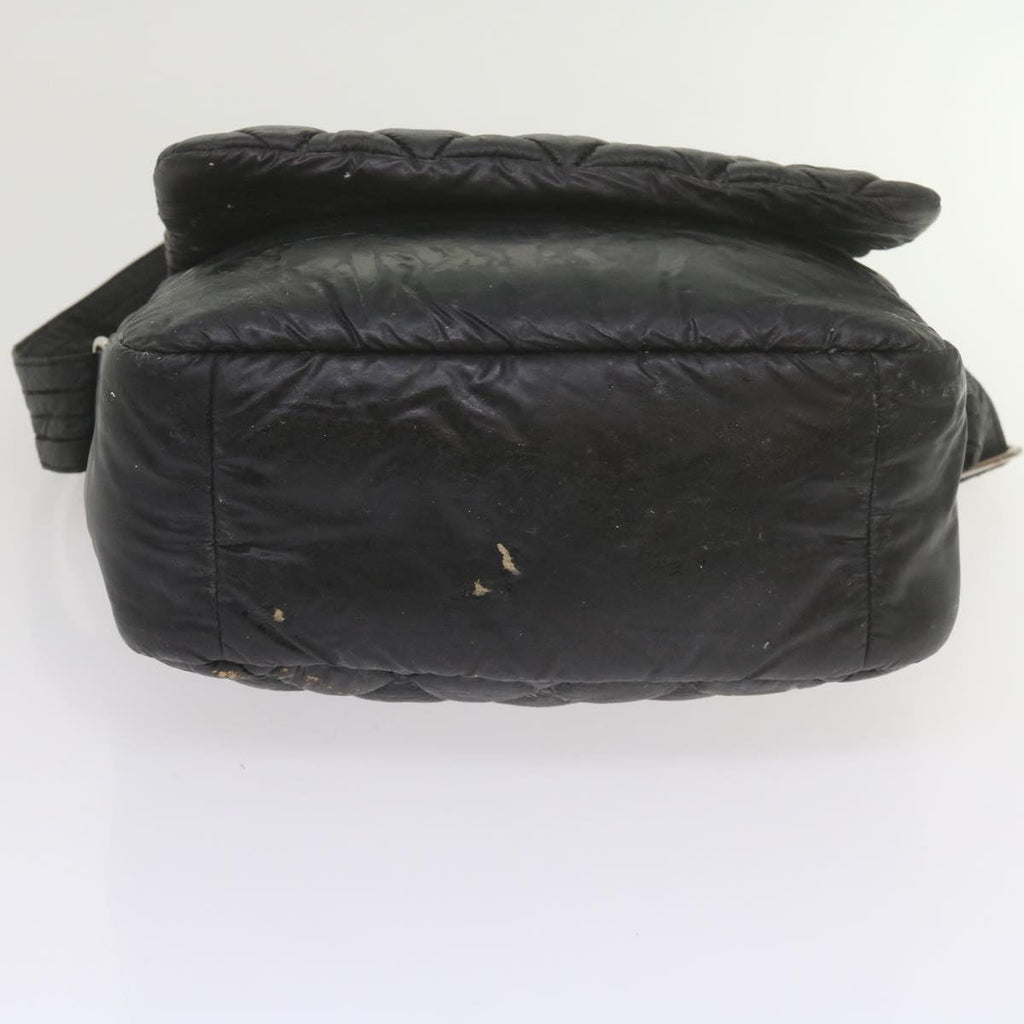 CHANEL Cococoon Shoulder Bag Nylon Black CC bs10518