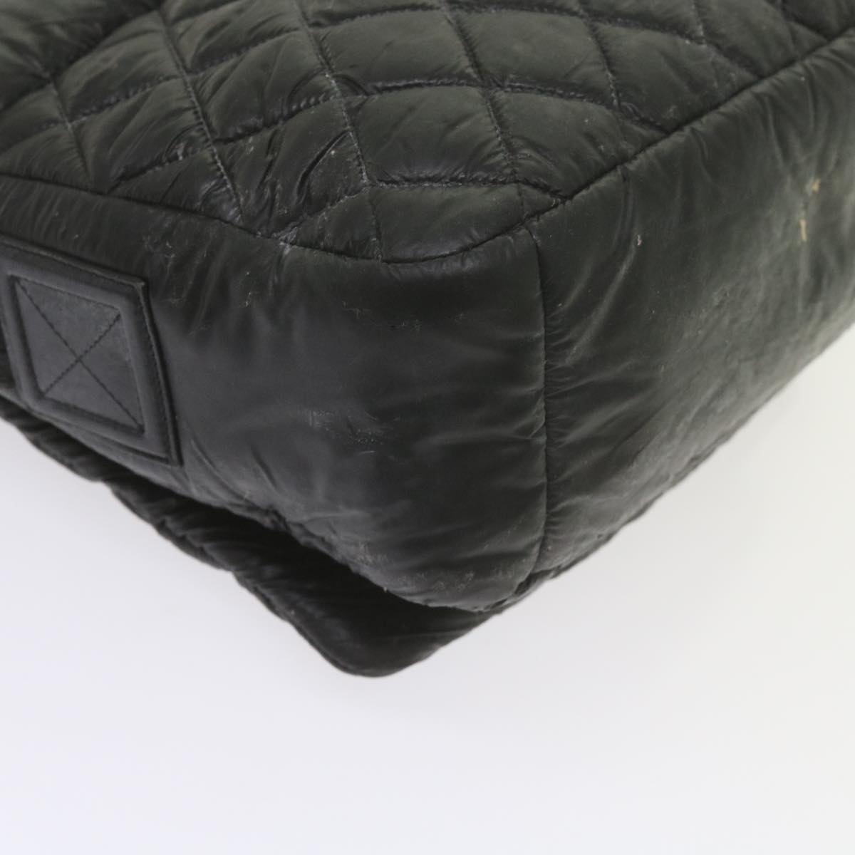 CHANEL Cococoon Shoulder Bag Nylon Black CC bs10518