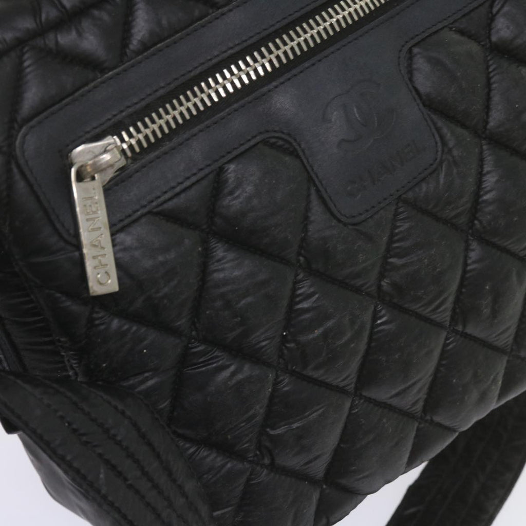CHANEL Cococoon Shoulder Bag Nylon Black CC bs10518
