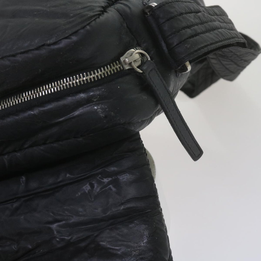 CHANEL Cococoon Shoulder Bag Nylon Black CC bs10518