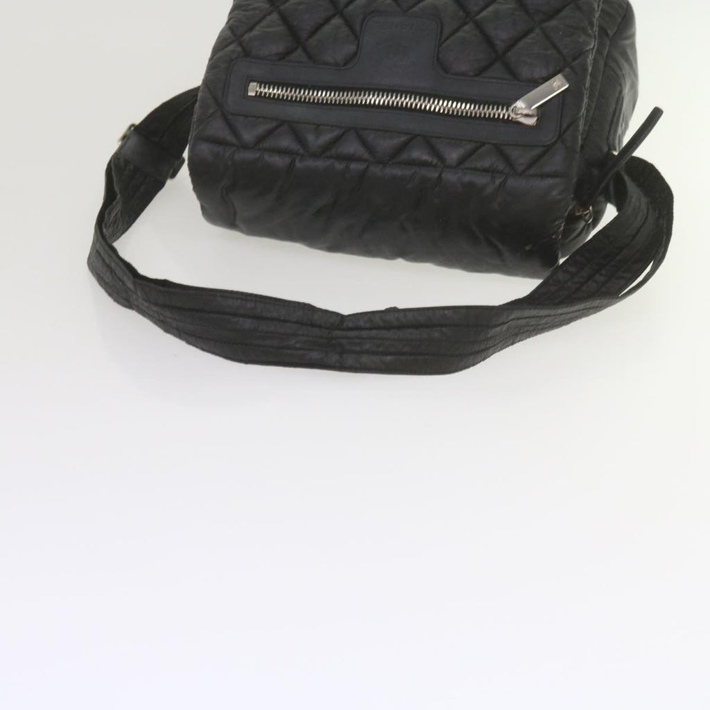 CHANEL Cococoon Shoulder Bag Nylon Black CC bs10518