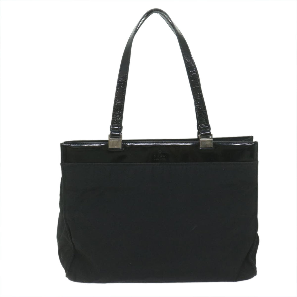 GUCCI Tote Bag Canvas Black 002 1039 002113 bs10596