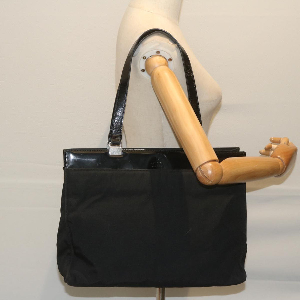 GUCCI Tote Bag Canvas Black 002 1039 002113 bs10596