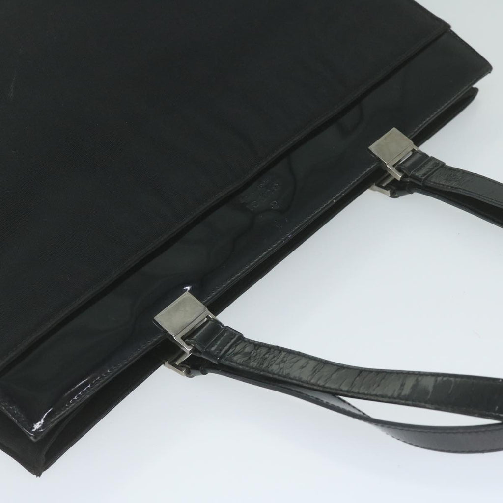GUCCI Tote Bag Canvas Black 002 1039 002113 bs10596