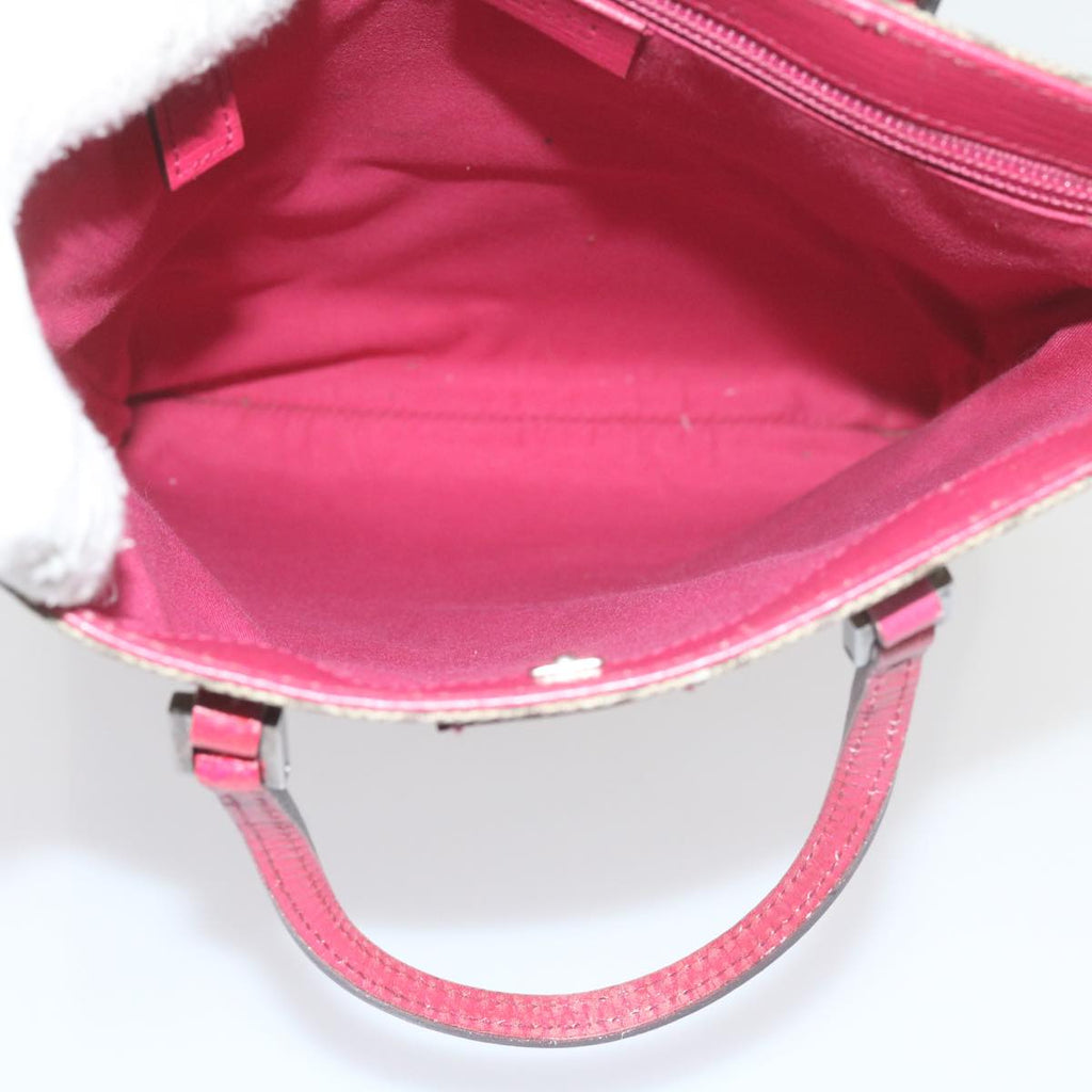 GUCCI GG Supreme Hand Bag PVC Leather Beige 117551 bs10599