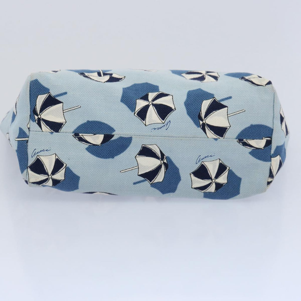 GUCCI Hand Bag Canvas Blue 284721 bs10615