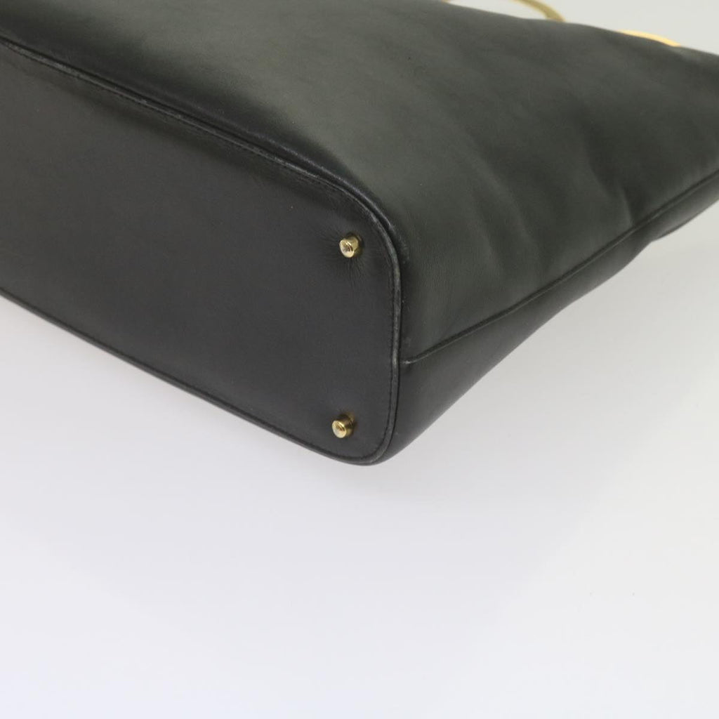 GUCCI Shoulder Bag Leather Black 001 1998 1805 bs10616