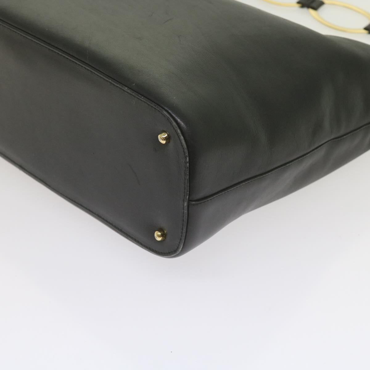 GUCCI Shoulder Bag Leather Black 001 1998 1805 bs10616