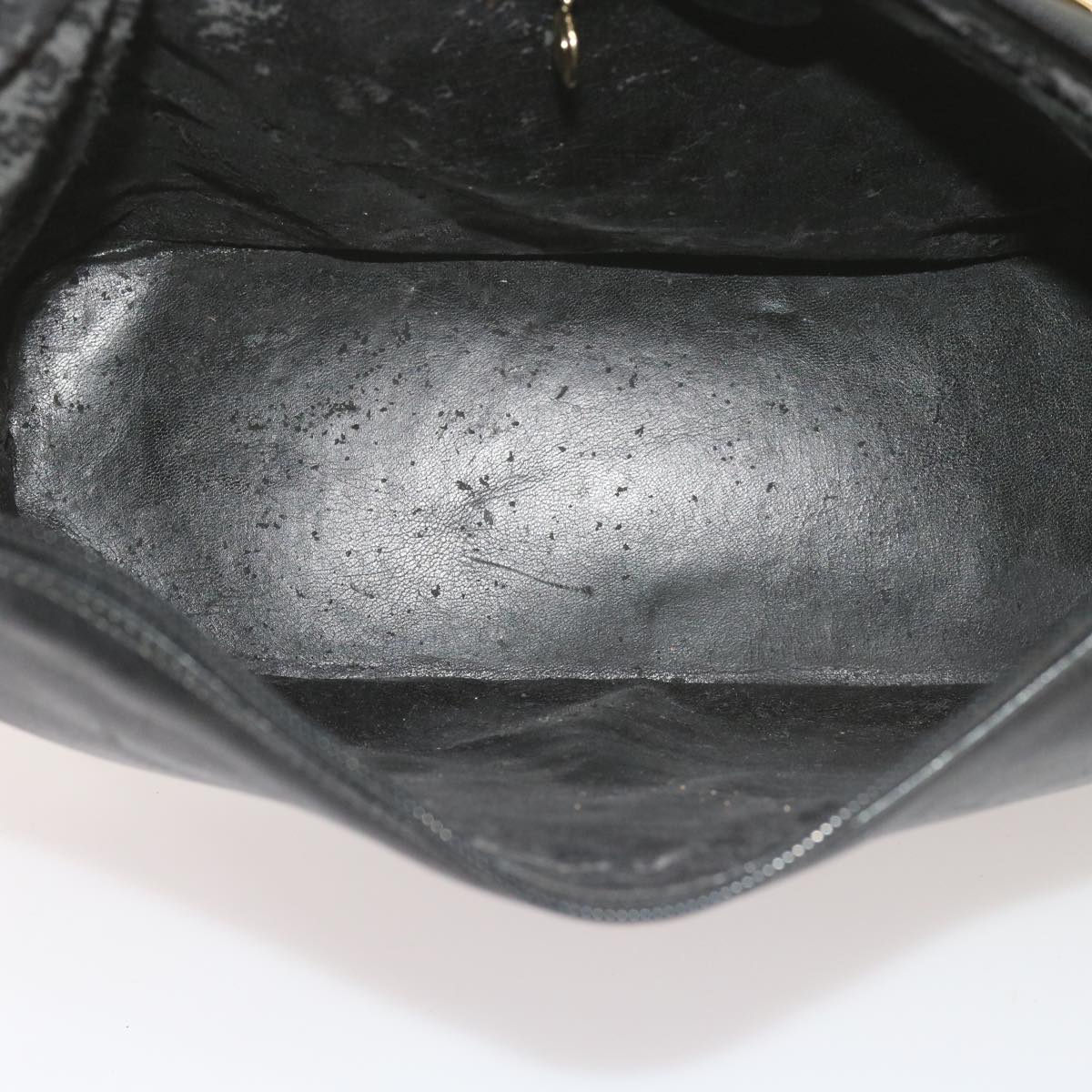 GUCCI Shoulder Bag Leather Black 001 1998 1805 bs10616