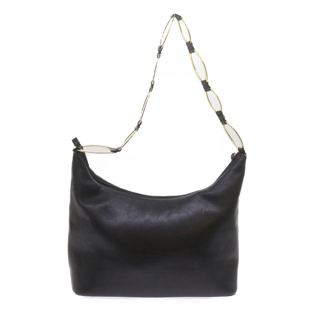 GUCCI Shoulder Bag Leather Black 001 1998 1805 bs10616