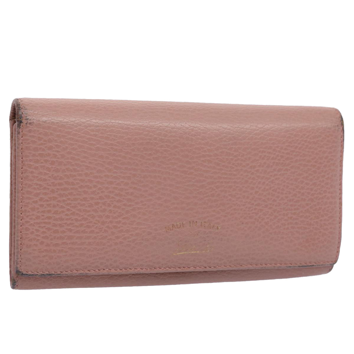 GUCCI Long Wallet Leather Pink 354498 bs10632
