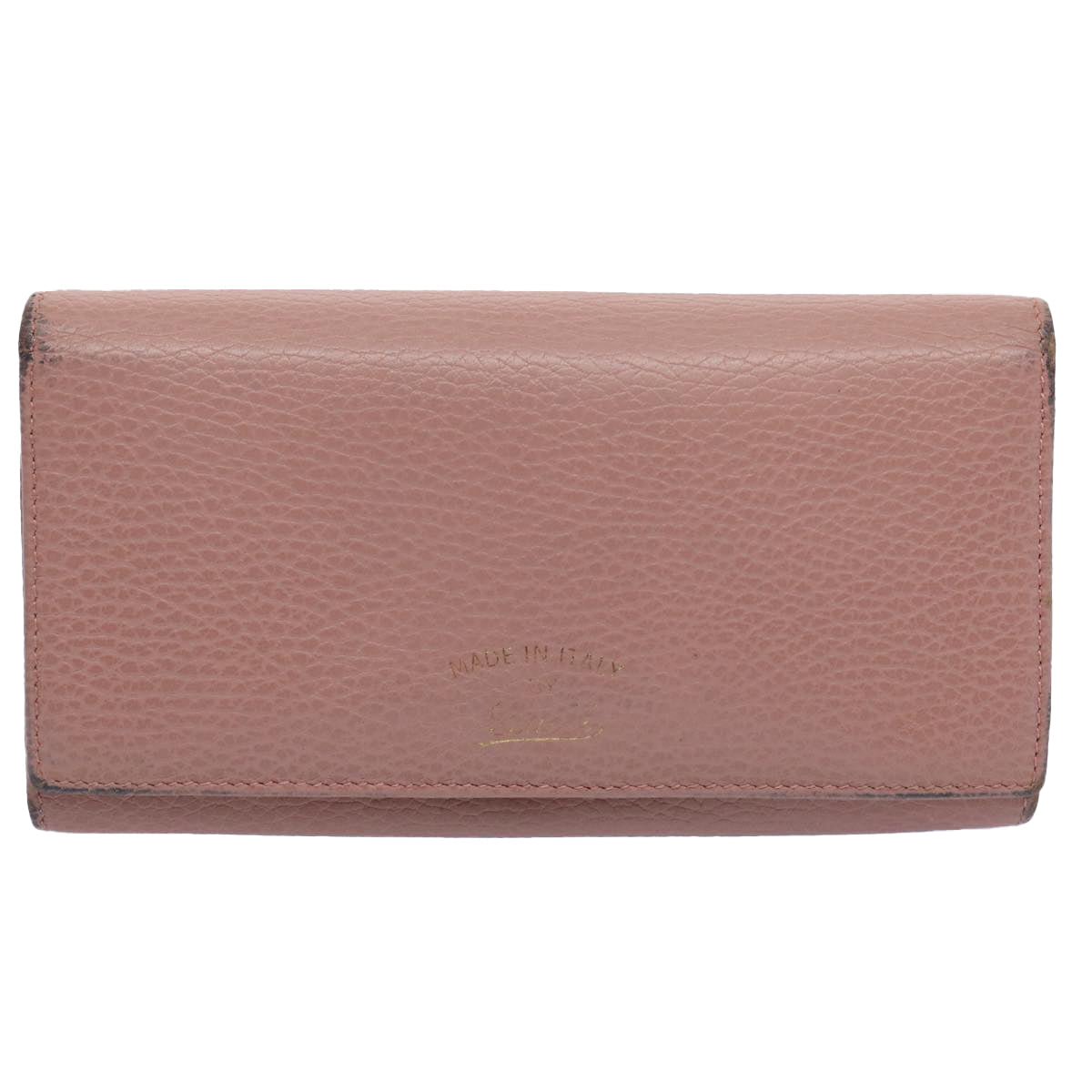 GUCCI Long Wallet Leather Pink 354498 bs10632