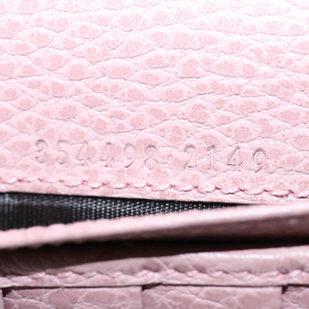 GUCCI Long Wallet Leather Pink 354498 bs10632