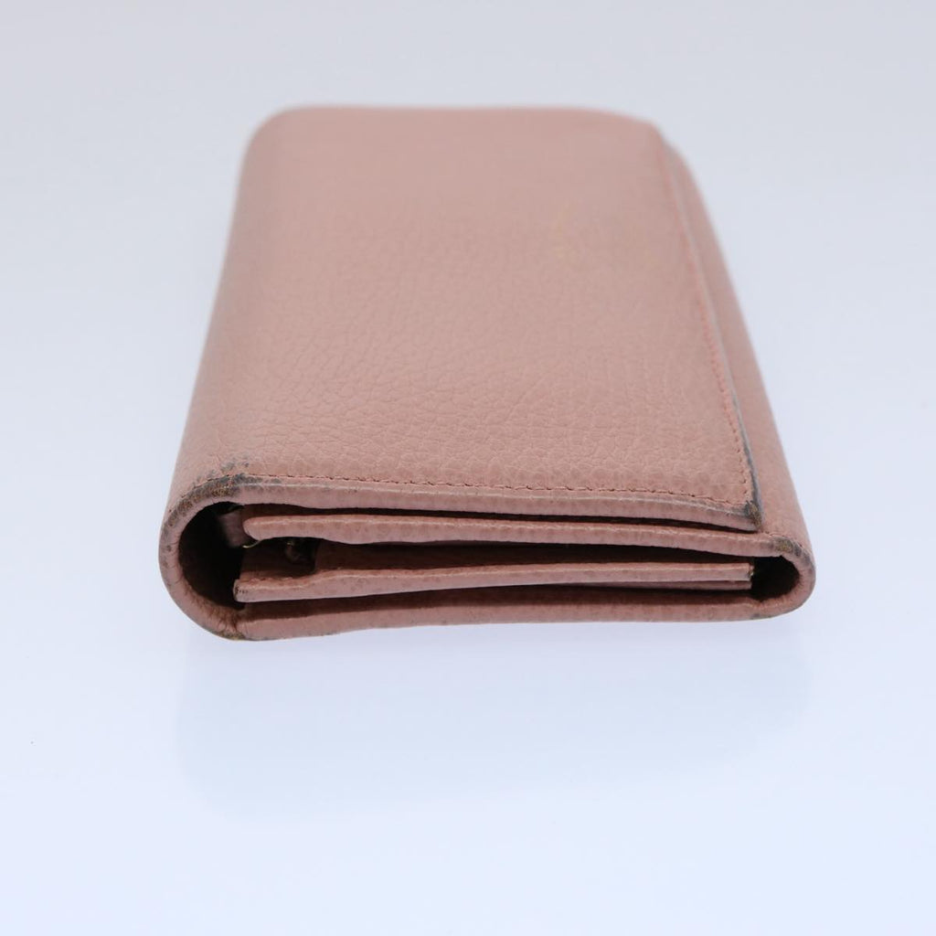 GUCCI Long Wallet Leather Pink 354498 bs10632