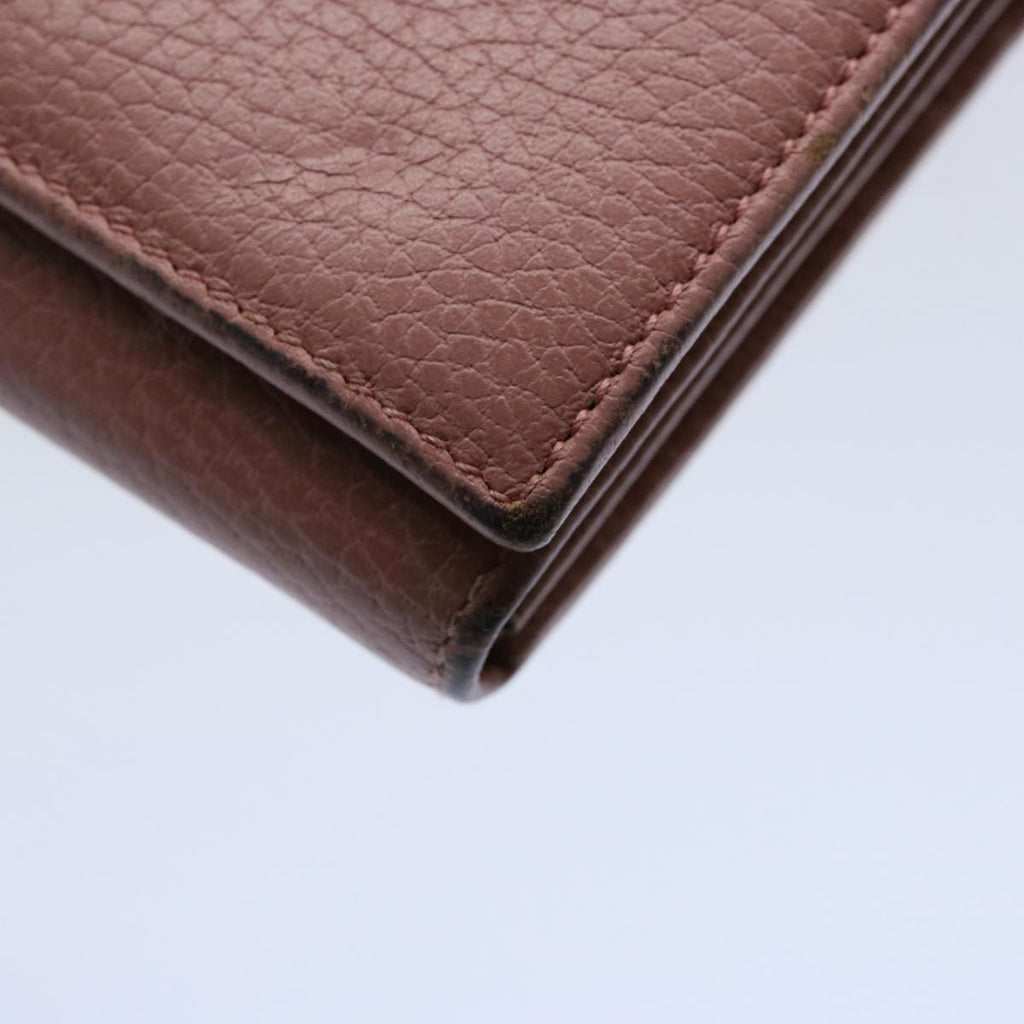 GUCCI Long Wallet Leather Pink 354498 bs10632