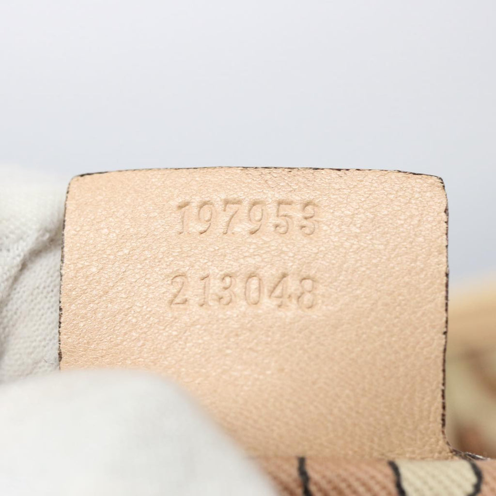GUCCI GG Canvas Guccissima Tote Bag Beige 197953 bs10664