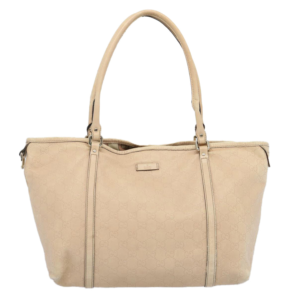 GUCCI GG Canvas Guccissima Tote Bag Beige 197953 bs10664