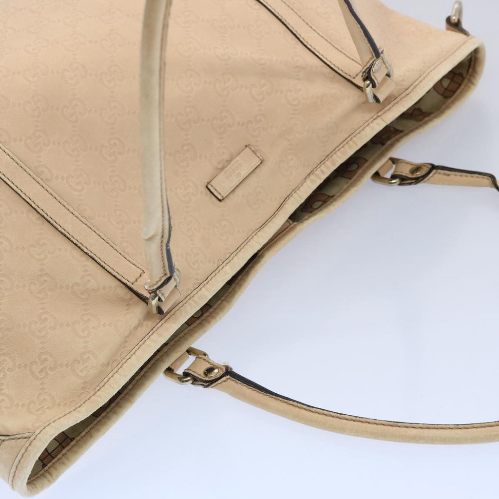 GUCCI GG Canvas Guccissima Tote Bag Beige 197953 bs10664