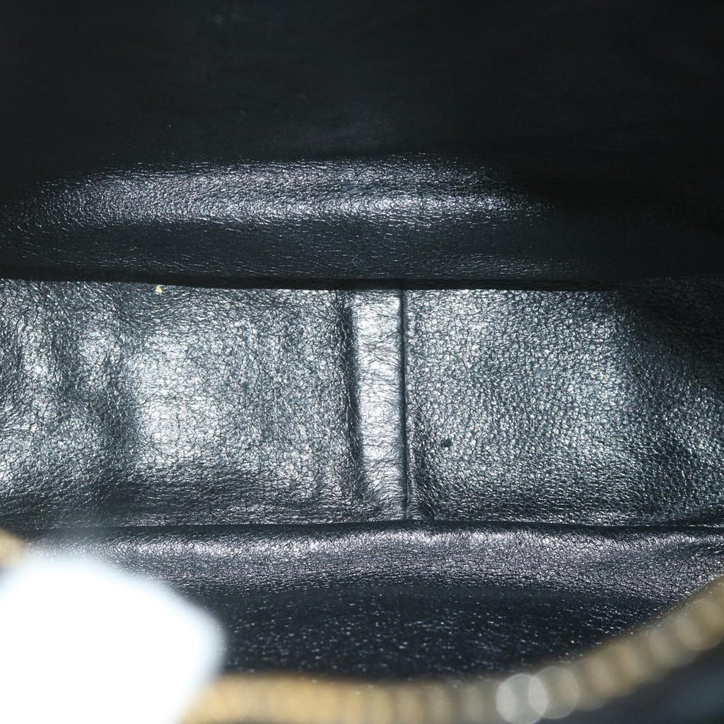 CHANEL Hand Bag Velor Black CC bs10697