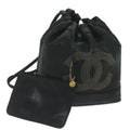 CHANEL Shoulder Bag Lamb Skin Black CC bs10702