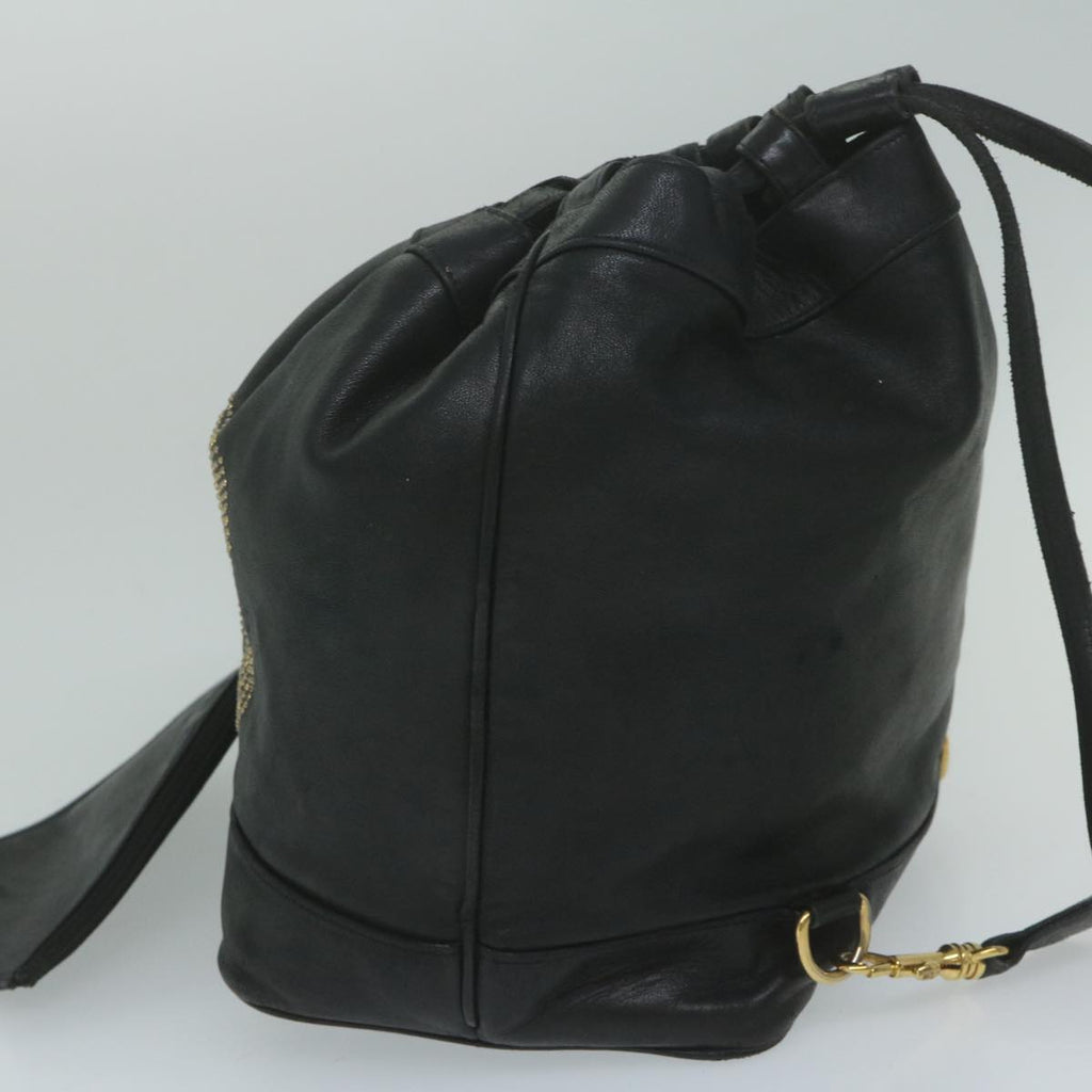 CHANEL Shoulder Bag Lamb Skin Black CC bs10702