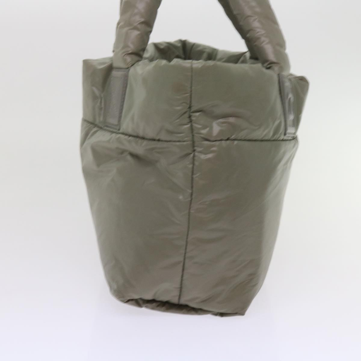 CHANEL Cococoon Shoulder Bag Nylon Gray CC bs10830